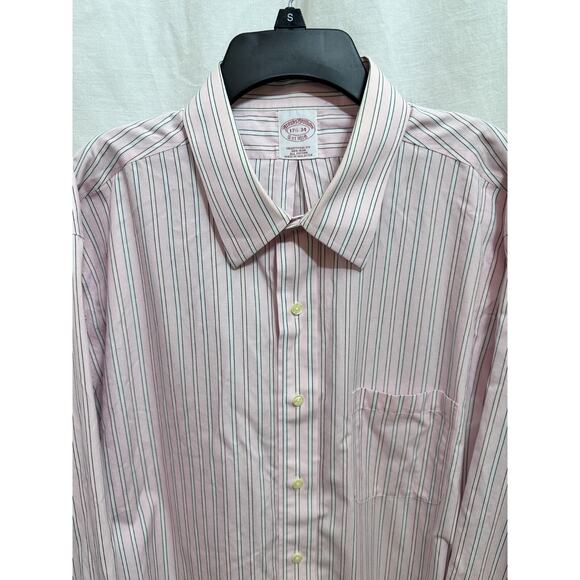 LOT OF 5 Brooks Brothers Button Long Sleeve Dress Shirt Sz 17-17 1/2 34/35 #14 - Picture 4 of 16